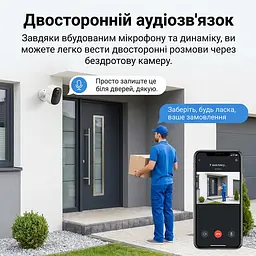 Автономна WiFi 2.4/5GHz IP-відеокамера з сонячною панеллю 5Mp Light Vision VLC-05IB-Solar (Tuya) White, f=2.8mm, на акумуляторних батареях 6000mAh (75-00341) - мініатюра 13