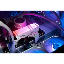 Модуль пам'яті для комп'ютера DDR5 32GB (2x16GB) 6000 MHz Beast RGB EXPO White Kingston Fury (ex.HyperX) (KF560C36BWE2AK2-32) - мініатюра 6