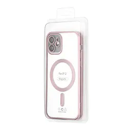 Чохол Ductil Metallic Edge with MagSafe (Protected Camera & Lens) iPhone 12 Pink - мініатюра 2