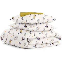 Комплект постільної білизни Cosas євро з простирадлом на резинці SUMMER GARDEN CS2 200 x 220 см (FlowersBavovna_El-94Marmalade_200)