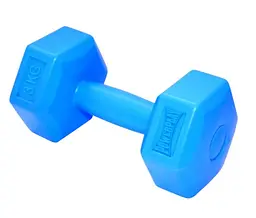 Гантелі композитні PowerPlay 4124 Hercules 2*3 кг Сині 2 шт (PP_4124_3kg_2in) - мініатюра 3