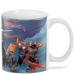 Кухоль GeekLand Трансформери Transformers Всесвіт трансформерів Диноботи TF.002.17 330 мл білий - мініатюра 2