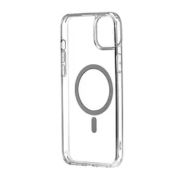 Чохол Silicone Clear Case with MagSafe iPhone 15 Plus Transparent - мініатюра 2