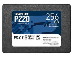 Твердотільний накопичувач SSD 256Gb, P220, SATA3, 2.5", 3D TLC, 550/490 МБ/с Patriot teh0019827 - мініатюра 2