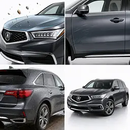 Антигравійна захисна бронеплівка за лекалами для Acura MDX YD3 facelift 2017-2020 - передня частина авто (капот бампер крила)) - мініатюра 3