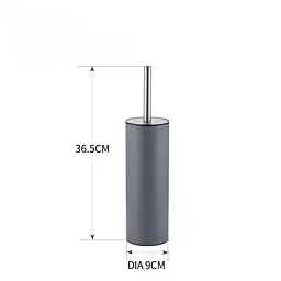 Йоржик для унітазу підлоговий Mixxus Premium Ellipse-TB0201 graphite MI7068, Графіт - мініатюра 2