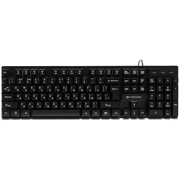 Клавіатура Hölmer K-01GS RGB-підсвічування USB UA чорна (K-01GS)