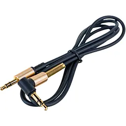 Кабель мультимедійний 3.5mm M to 3.5mm M 1.0m 90° corner Black HOCO (6957531025665) - мініатюра 5