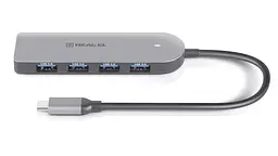 USB-хаб Real-el CQ-415 USB Type-C 4-в-1