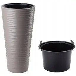 Горщик для квітів Form-Plastic Sahara slim-30 25 л бежевий (2723-051)