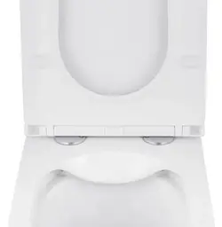Унітаз підвісний безобідковий Kroner Eifel WHI493436 RIMLESS з сидінням Slim Duroplast / Soft-close / Quick relase (KE493436WHIR) (CV029611) - мініатюра 4