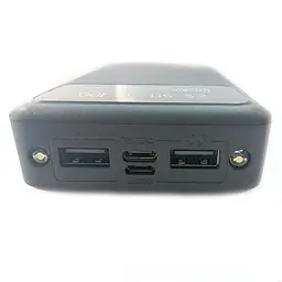 Павербанк Smart Power Bank з екраном та ліхтариком 20000 mAh Black (11225) - мініатюра 4