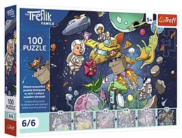 Пазл "The Treflik Family. Дядько у космосі" 6/6 100 елементів 16546 Trefl, в коробці (5900511165463)