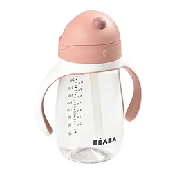 Поїльник з трубочкою Beaba Old Pink, 300 мл, рожевий (913480) - мініатюра 3