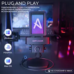 Мікрофон конденсаторний Fifine Ampligame USB Black (Q8PRO) - мініатюра 13