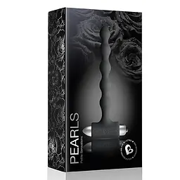 Анальна пробка Rocks-Off Petite Sensations Pearls 16.5 см (чорний) - мініатюра 2