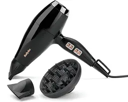 BaByliss Фен Air Power Pro, 2300Вт, 3 режими, дифузор, іоніз-я, хол. обдув, кераміка, чорно-рожевий - мініатюра 5