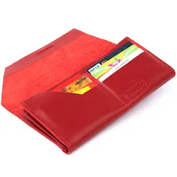 Жіночий шкіряний гаманець-клатч Grande Pelle 20х10х2.5 см acs0015920 - мініатюра 5