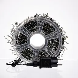 Новорічна гірлянда кімнатна роса 100 м 3000 LED Хвойна лапа зелений провід Синій Garlando D3000L100MGBL - мініатюра 6