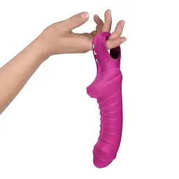 Вібратор для точки G Fun Factory TIGER Magenta, ребристий, підходить для анальної стимуляції - мініатюра 3