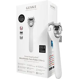 Электронный ролик для лица с микроиглами GESKE MicroNeedle Face Roller 9 в 1 белый