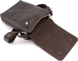 Чоловіча шкіряна сумка через плече GRANDE PELLE 20×15×5 см sum0022227 - мініатюра 6