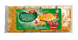Печиво затяжне Житомирські ласощі з начинкою "BISCUITS & BERRIES" журавлина та родзинки 210 г * 8 шт