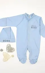 Комплект одягу для новонародженого хлопчика 7 предметів + європелюшка Mini Boss розмір 56 см Lari Блакитний - мініатюра 5