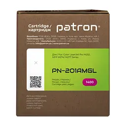 Картридж Patron HP CLJ CF403A для M252/M274/M277 Magenta, GREEN Label (PN-201AMGL) - мініатюра 3