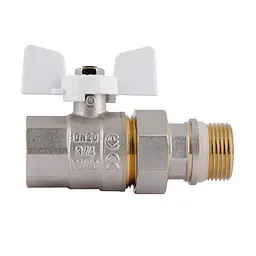Кран кульовий з американкою SD з антипротіканням прямий 3/4"зв PN40 SD900NW20PN40 - мініатюра 4