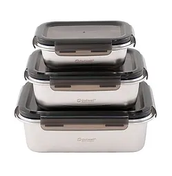Набір харчових контейнерів із нержавіючої сталі Outwell Camper Food Box Set 3 шт (651210)