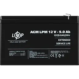 Акумулятор LogicPower AGM 12V/9Ah/108Wh [3866] [109164] - мініатюра 2