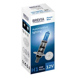Галогенова лампа Brevia H1 12V 55W P14.5s Power Blue CP(12010PBC)