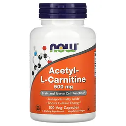 Ацетіл-Л-Карнітин Acetyl L-Carnitine 500мг - 100 вег.капсул