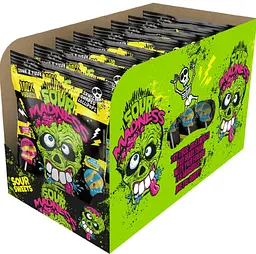 Кислі льодяники на паличці Sour Madness Energy Drink and Blue Raspberry 90г - мініатюра 4