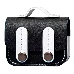 Шкіряний футляр Briefcase для навушників AirPods Pro Black / White
