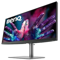 TFT 34" BenQ PD3420Q, IPS, WQHD, 2 x HDMI, DP, USB-C, USB-hub, HAS, колонки, темно-сірий - мініатюра 3
