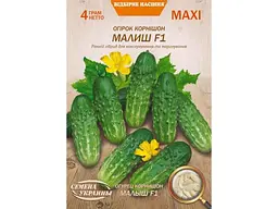 Огірок НАСІННЯ УКРАЇНИ (10 пачок) Максі корнішон «МАЛЮК F1» 4 г (рс)