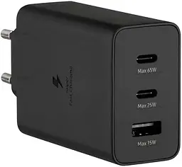 Зарядний пристрій Samsung 65W PD EP-TA845XBE набір блок + кабель С - С чорний