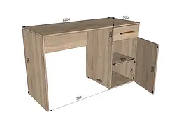 Стіл письмовий Moreli Charlie 1200x760x500 мм Білий (zg-s3-white) - мініатюра 2