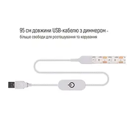 Світлодіодна стрічка ColorWay LED  3м з живленням від USB (CW-LD03) - мініатюра 3