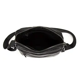 Месенджер класичний в гладкій шкірі чорний Tiding Bag 8717A - мініатюра 2