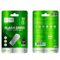 Флеш-накопичувач USB Hoco UD4 Intelligent high speed 128Gb сріблястий - мініатюра 4