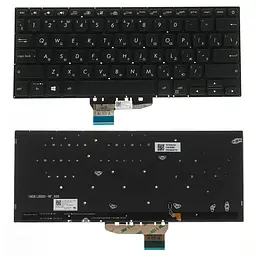Клавіатура для ноутбука ASUS (X430 series) rus, black, без фрейма, підсвічування клавіш