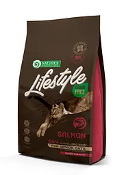 Сухий беззерновий корм для літніх котів Nature's Protection Lifestyle Grain Free Salmon Senior, лосось, 1.5 кг