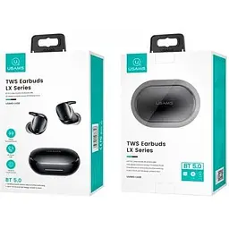 Навушники Usams TWS Earbuds Bluetooth LX08 BT5.0, 30/300 mAh 4h 000008898-up - мініатюра 2