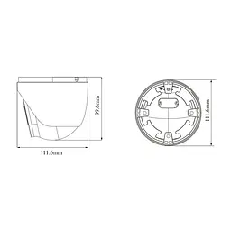 IP-відеокамера 8Mp TVT TD-9585E3B (D/AZ/PE/AR3) f=2.8-12mm з мікрофоном (77-00358) - мініатюра 2
