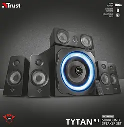 Домашній кінотеатр 5.1 Trust GXT 658 Tytan Surround Speaker System Black - мініатюра 7