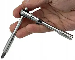 Набір біт і головок з тріскачкою Toptul 1/4" 41од. (12-гр.) Toptul GADW4502 - мініатюра 6