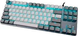Клавіатура Aula F3287 Keycap KRGD Blue Switch UA Grey/White (6948391240954) [90995] - мініатюра 4